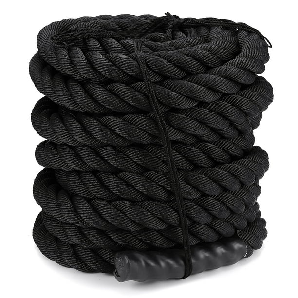 1.5/" 50FT Heavy Battle Rope Fitness Climbing Training Undulation Exercise Rope